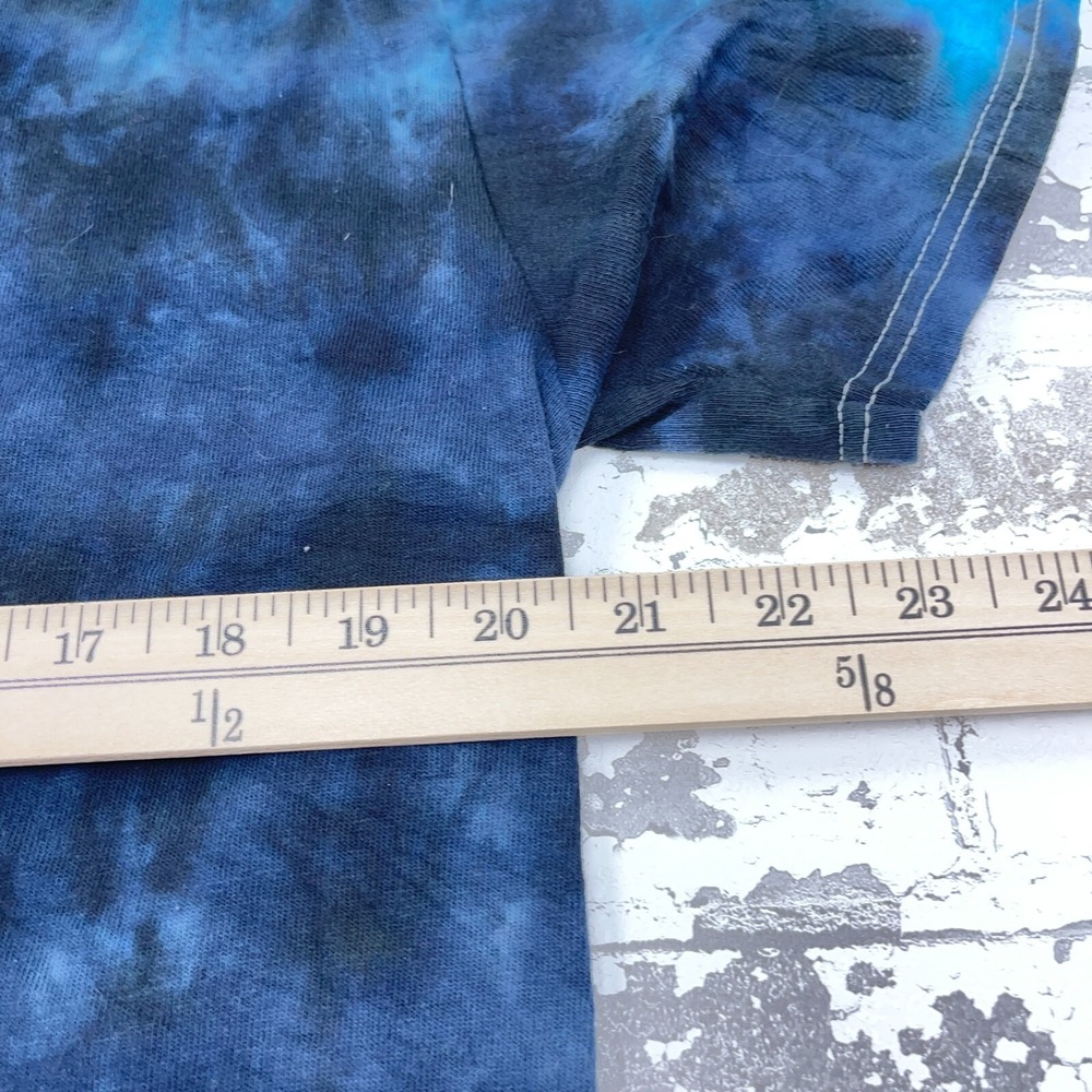 Led Zepplien Shirt Men Large Blue Tee Band Concert Tour Retro Rainbow Tie Dye - Picture 8 of 9